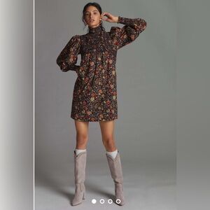 Plenty by Tracy Reese Anthropologie Smocked Mini Dress